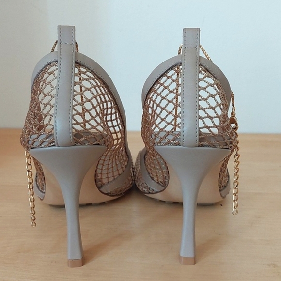 Bottega Veneta Chain-Link Mesh  Sandals - Picture 5 of 11